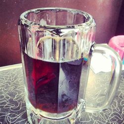 Close-up of drink on table