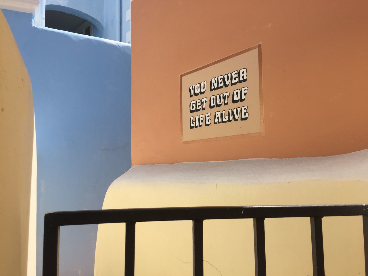 text, architecture, western script, built structure, communication, yellow, building exterior, wall - building feature, door, window, information sign, wall, sign, non-western script, safety, capital letter, no people, closed, building, close-up