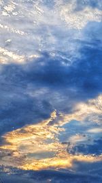 Low angle view of clouds in sky