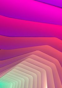 Low angle view of multi colored ceiling of building