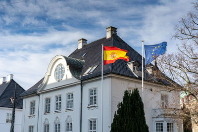Low angle view of building against sky