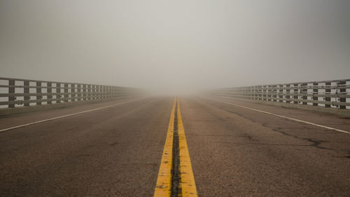 View of foggy weather