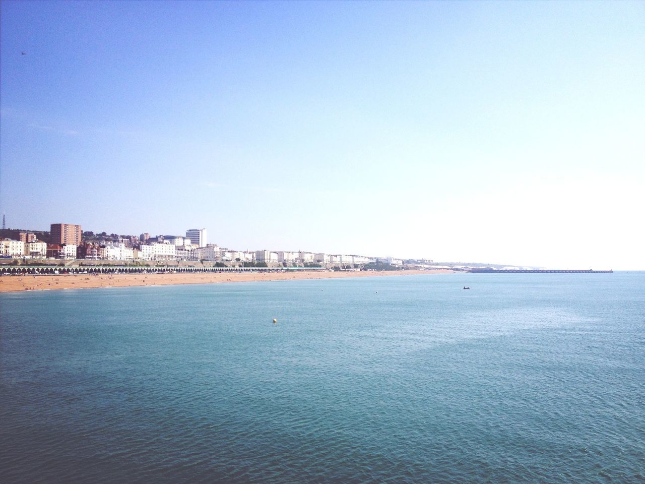 View of city by sea