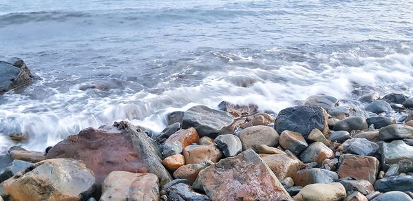 Rocks on beach