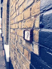 Close-up of brick wall