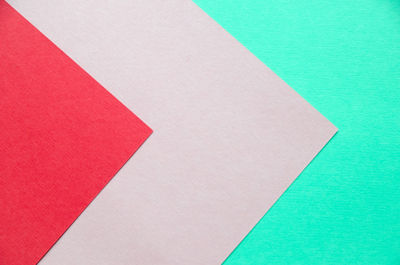 Close-up of red and pink papers