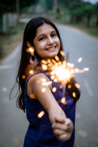 Portrait of a smiling young woman