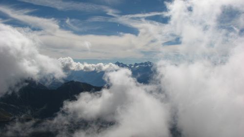 Low angle view of vapor trail in sky