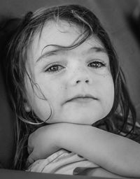 Close-up portrait of young woman
