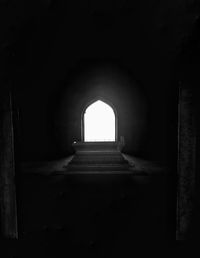 Empty corridor in old building