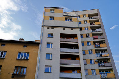 Low angle view of building against sky