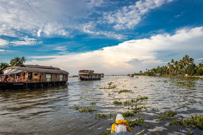 Scenic view of river against sky