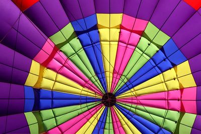 Low angle view of hot air balloon