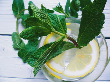 Close-up of lemon on table