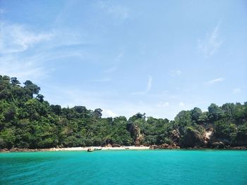 Scenic view of sea against sky