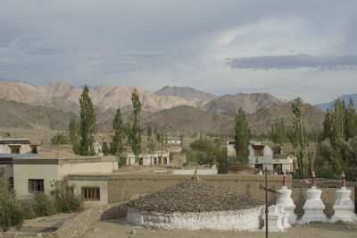 Thiksey, a small village that surrounds the thiksey monastery