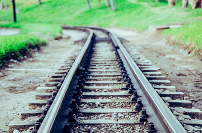 View of railroad tracks