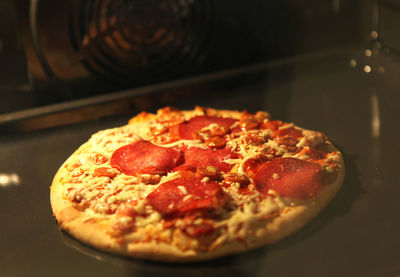 Close-up of pizza