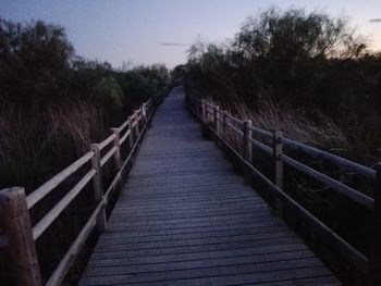 Footbridge over river