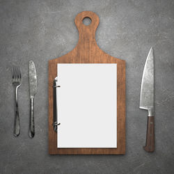 High angle view of shoes on table against white background