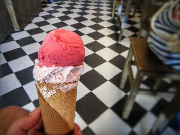 Close-up of ice cream cone