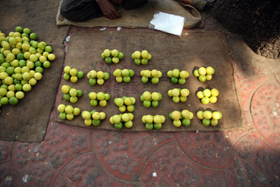 High angle view of vegetables