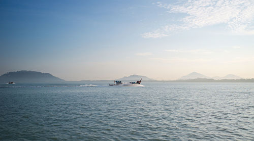 Scenic view of sea against sky