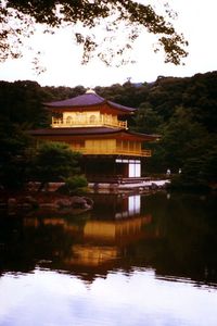 Reflection of built structures in water