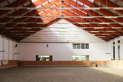 Interior of barn