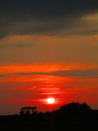 Scenic view of sky during sunset