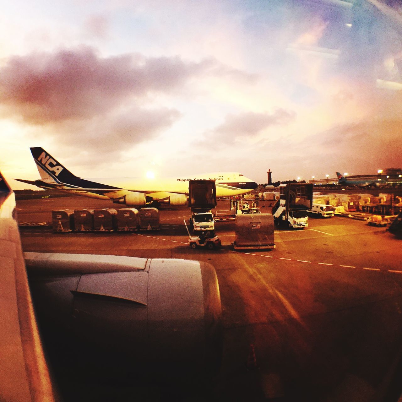 transportation, mode of transport, travel, sky, airport, cloud - sky, outdoors, cloudy, no people, airport runway, vehicle, memories