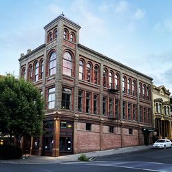 Low angle view of building against sky