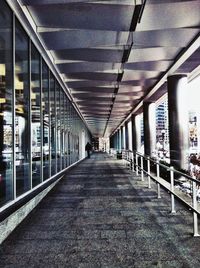Empty road leading to tunnel