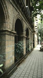 Footpath leading towards building