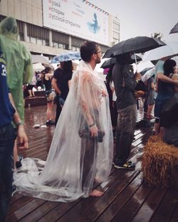 People standing in shopping mall