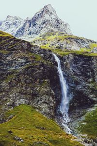 Scenic view of waterfall