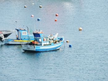 Boats in sea