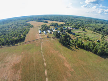 Scenic view of landscape against sky