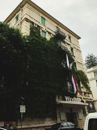 Low angle view of building against sky