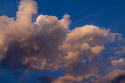 Low angle view of clouds in sky