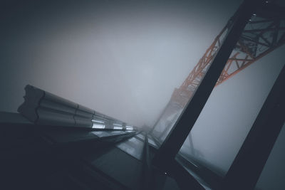 Low angle view of bridge against sky