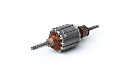 Close-up of stuffed toy against white background