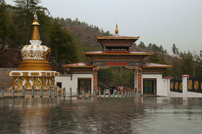 View of temple building