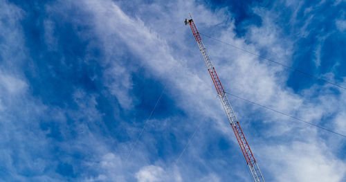 Low angle view of tower against sky