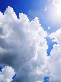 Low angle view of clouds in sky