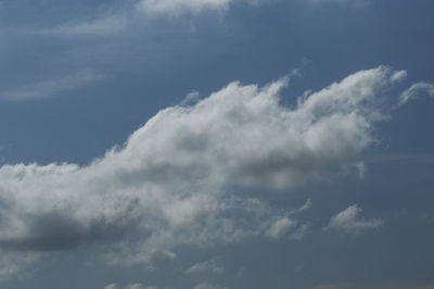 Low angle view of clouds in sky