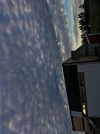 Low angle view of buildings against sky