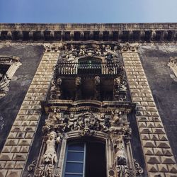 Low angle view of old building