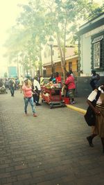 Woman standing in park