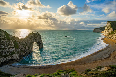 Scenic view of sea against sky